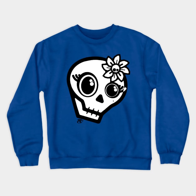 Skullie Crewneck Sweatshirt by Munda Lyn